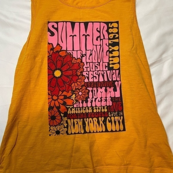 Tommy Hilfiger size small burnt yellow hobo tank top - Picture 2 of 4